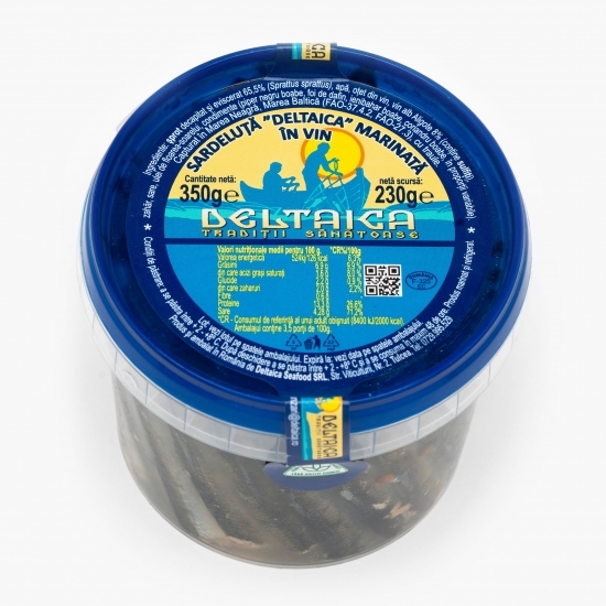 Sardeluță marinată în vin 350g