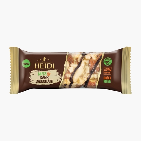 Baton cu nucifere și ciocolată amăruie 45g