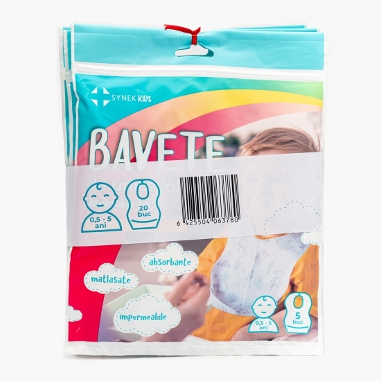 Bavete de unică folosință 0.5-5 ani, 4 pachete x 5 buc (20 buc)