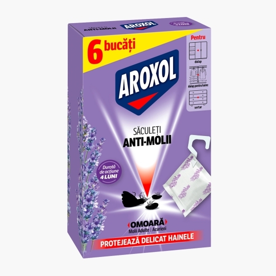 Săculeți împotriva moliilor, lavandă 6 buc