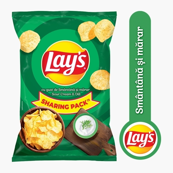 Chipsuri din cartofi cu smântână și mărar 170g