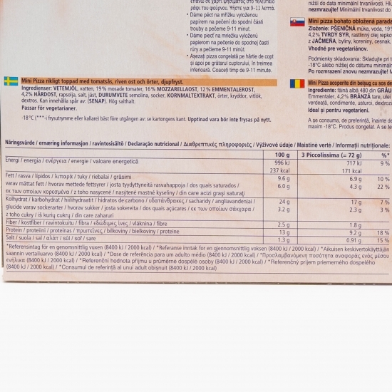 Pizza Ristorante piccolissima trei brânze 216g