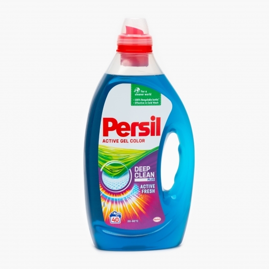 Detergent lichid Active Gel Color, Deep Clean Plus, Active Fresh, 40 spălări, 2l