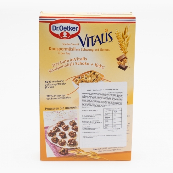 Musli knusper ciocolată și biscuiți 450g