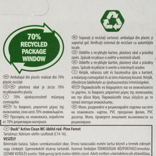 Aparat pentru vasul de toaletă Active Clean pin 38.6g