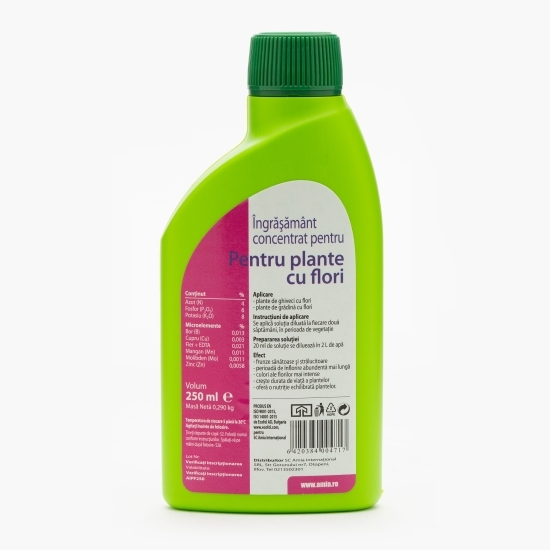 Îngrășământ concentrat pentru plante cu flori 0.25l
