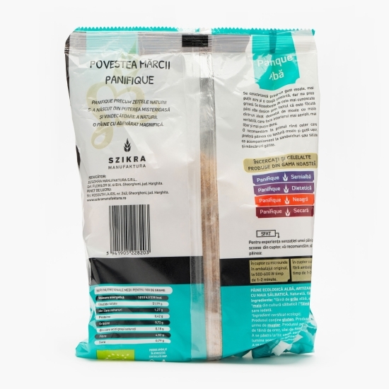 Pâine ecologică albă, artizanală cu maia sălbatică 400g