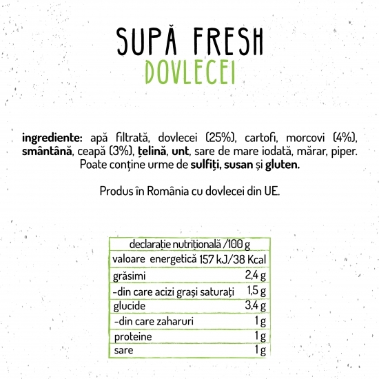 Supă fresh cu dovlecei 450g