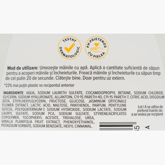 Săpun lichid cremă Iasomie & Vanilie 0.5l