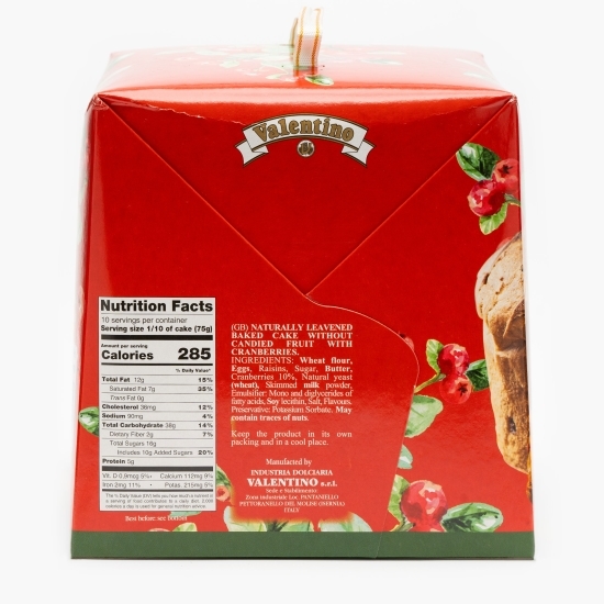 Panettone cu stafide și merișoare 750g