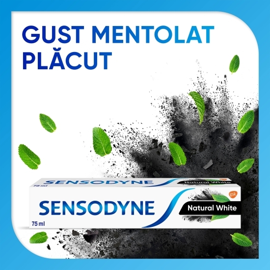 Pastă de dinți cu fluor Natural White 75ml