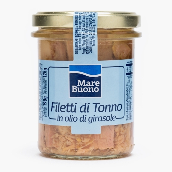 File de ton în ulei de floarea-soarelui 190g