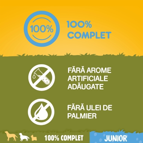 Hrană uscată pentru câini juniori, 500g, cu pui și orez