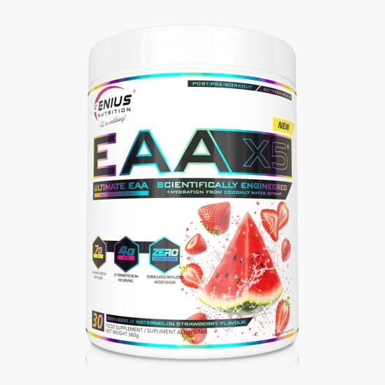Aminoacizi esențiali EAA-X5® Pepene & căpșună, 360g/30 porții