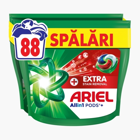Detergent de rufe capsule All-in-One Plus Extra Stain Removal, 88 spălări, 88 buc