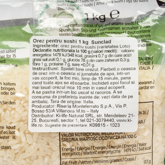 Orez pentru sushi (Shinode) 1kg