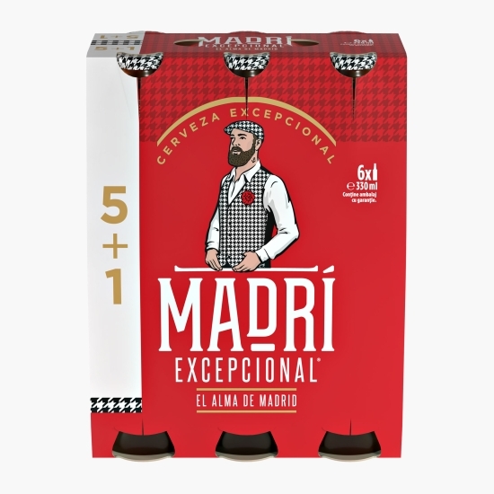 Bere blondă sticlă 6x0.33l (5+1)