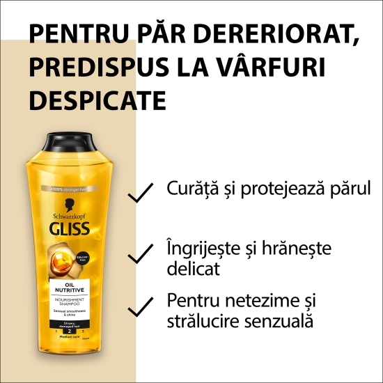 Șampon pentru păr uscat și deteriorat Oil Nutritive 0.25l