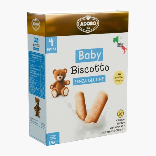 Biscuiți pentru copii, fără gluten, +4 luni, 125g