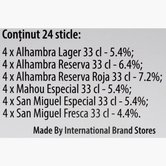 Cutie cadou cu bere spaniolă 24 x 0.33l