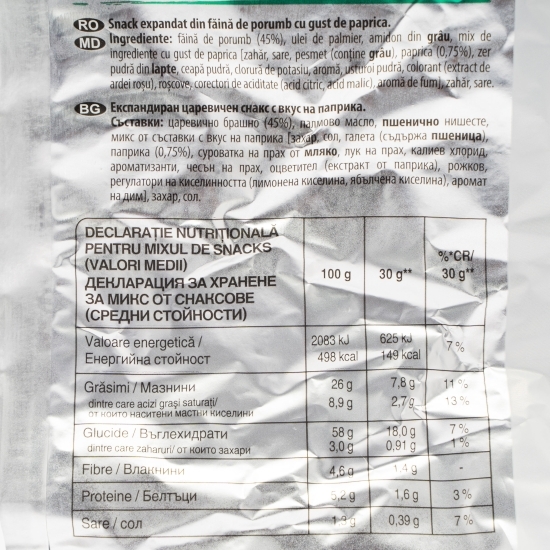 Snacks mix verde 90g