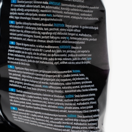 Chipsuri de legume exotice cu ierburi mediteraneene, fără gluten 110g