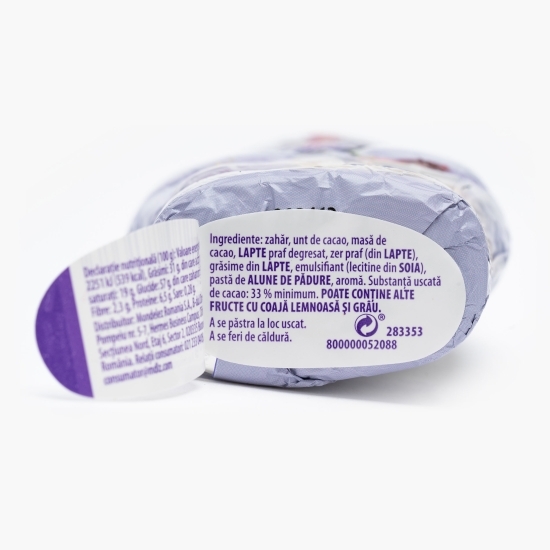 Figurină de ciocolată cu lapte om de zăpadă 50g