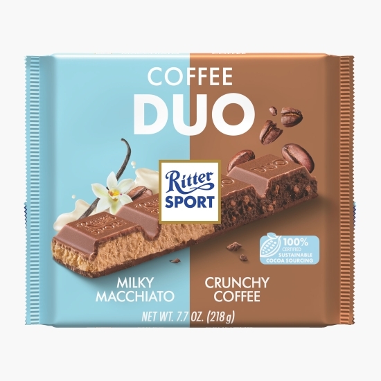 Ciocolată cu două tipuri de cafea 218g
