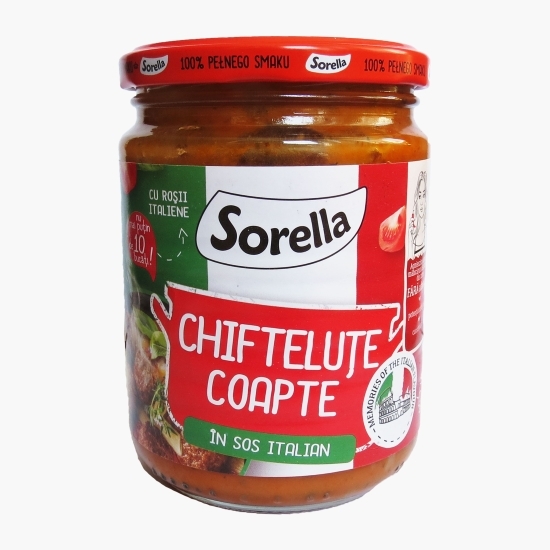 Chifteluțe de porc și vită coapte în sos italian 400g