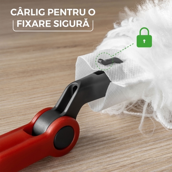 Pămătuf pentru curățarea prafului Flex & Catch kit mâner lung + 1 rezervă
