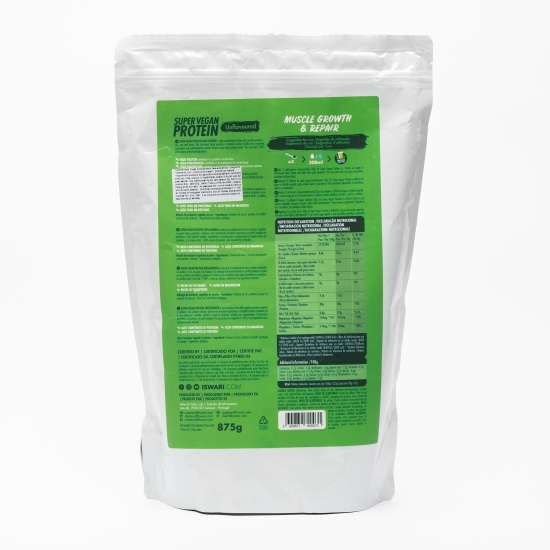 Proteină super vegan eco (după efort) fără aromă 875g