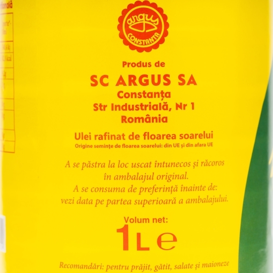 Ulei îmbuteliat din floarea-soarelui 1l