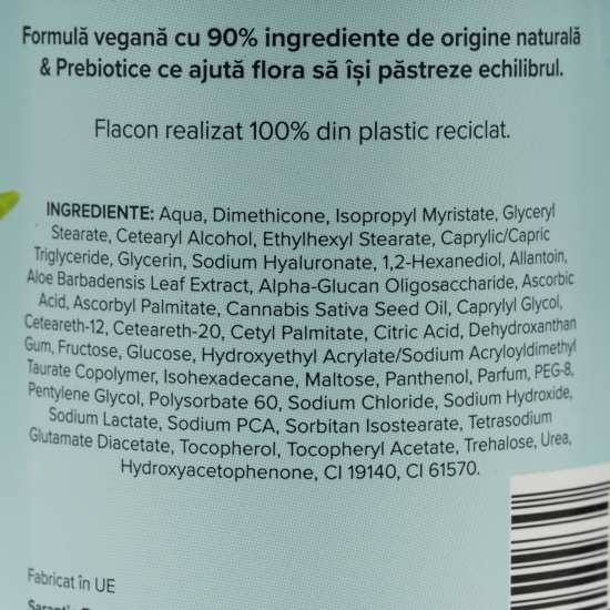 Loțiune de corp Calming Ritual cu aloe bio și ulei din semințe de cânepă 400ml