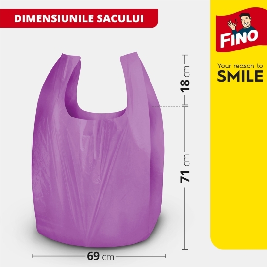 Saci menajeri cu mânere 60l, 60 buc