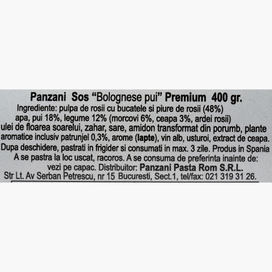 Sos bolognese cu pui 400g