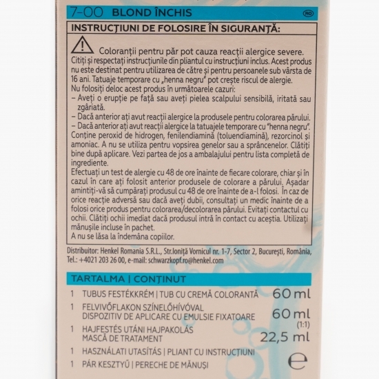 Vopsea de păr  permanentă Color 7-00 blond închis 142.5ml