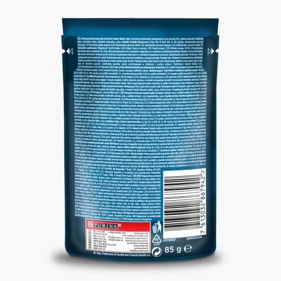 Hrană umedă pentru pisici, 85g, mini fileuri în sos, pui