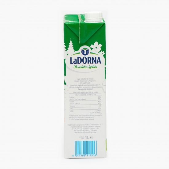Lapte eco UHT 3.7% grăsime 1l
