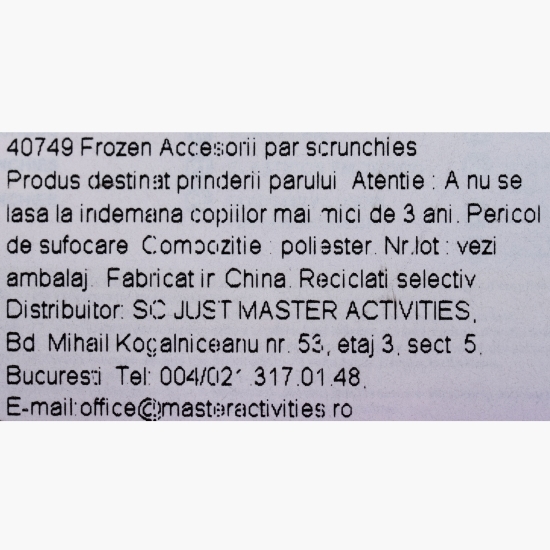 Set elastice scrunchie Frozen, 2 buc