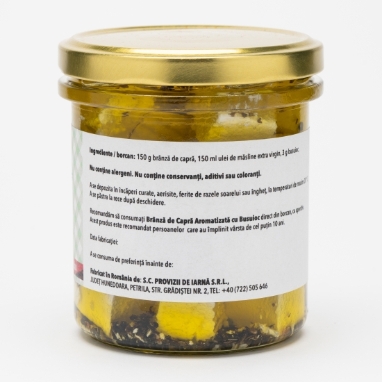 Brânză de capră aromatizată cu busuioc 310ml