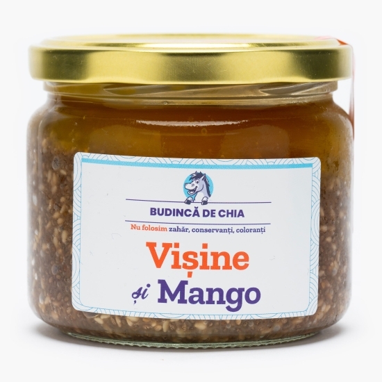 Budincă de chia cu vișine și mango 300g