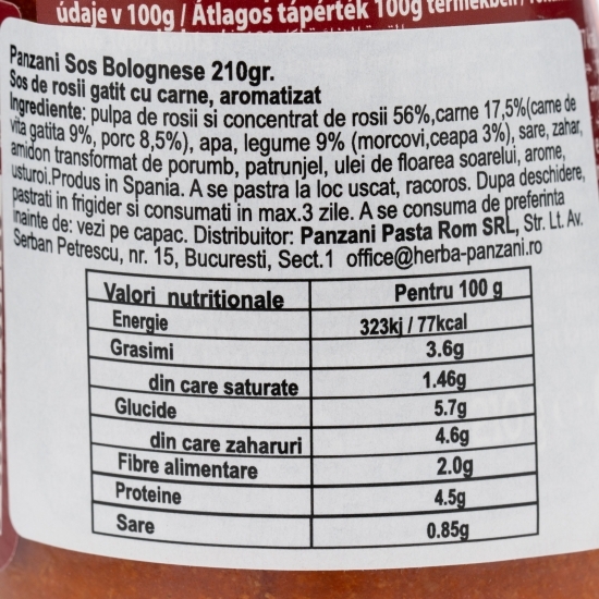 Sos Bolognese pentru paste 210g