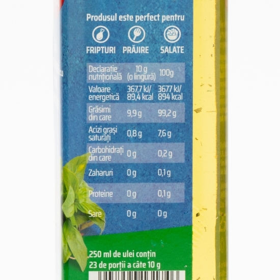Ulei de primă presă rozmarin, oregano și busuioc 0.25l