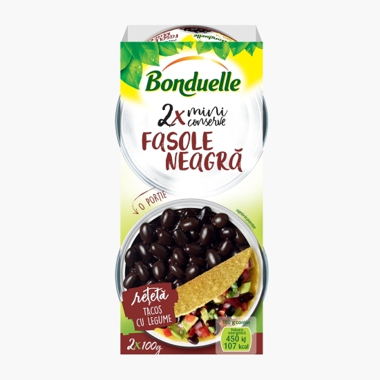 Fasole neagră 2x100g