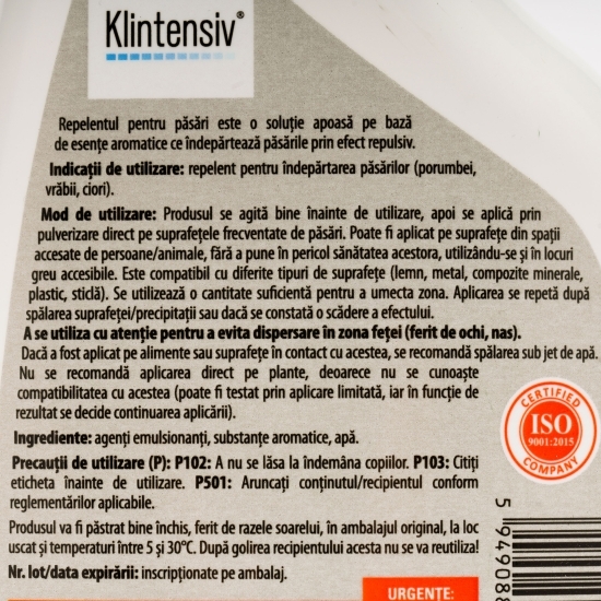 Repelent antipăsări 0.5l