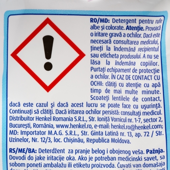 Detergent de rufe pudră automat, universal, Active Clean Plus, Active Fresh, lavender, 40 spălări, 4kg