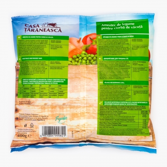 Amestec de legume pentru ciorbă văcuță 400g