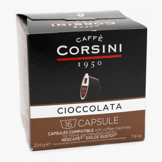 Capsule ciocolată caldă, 16 băuturi, 224g