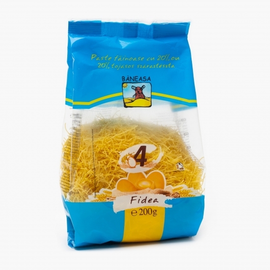 Paste făinoase cu 20% ou, fidea 200g