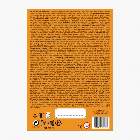 Creioane colorate Kids Evolution Illusion 18 buc